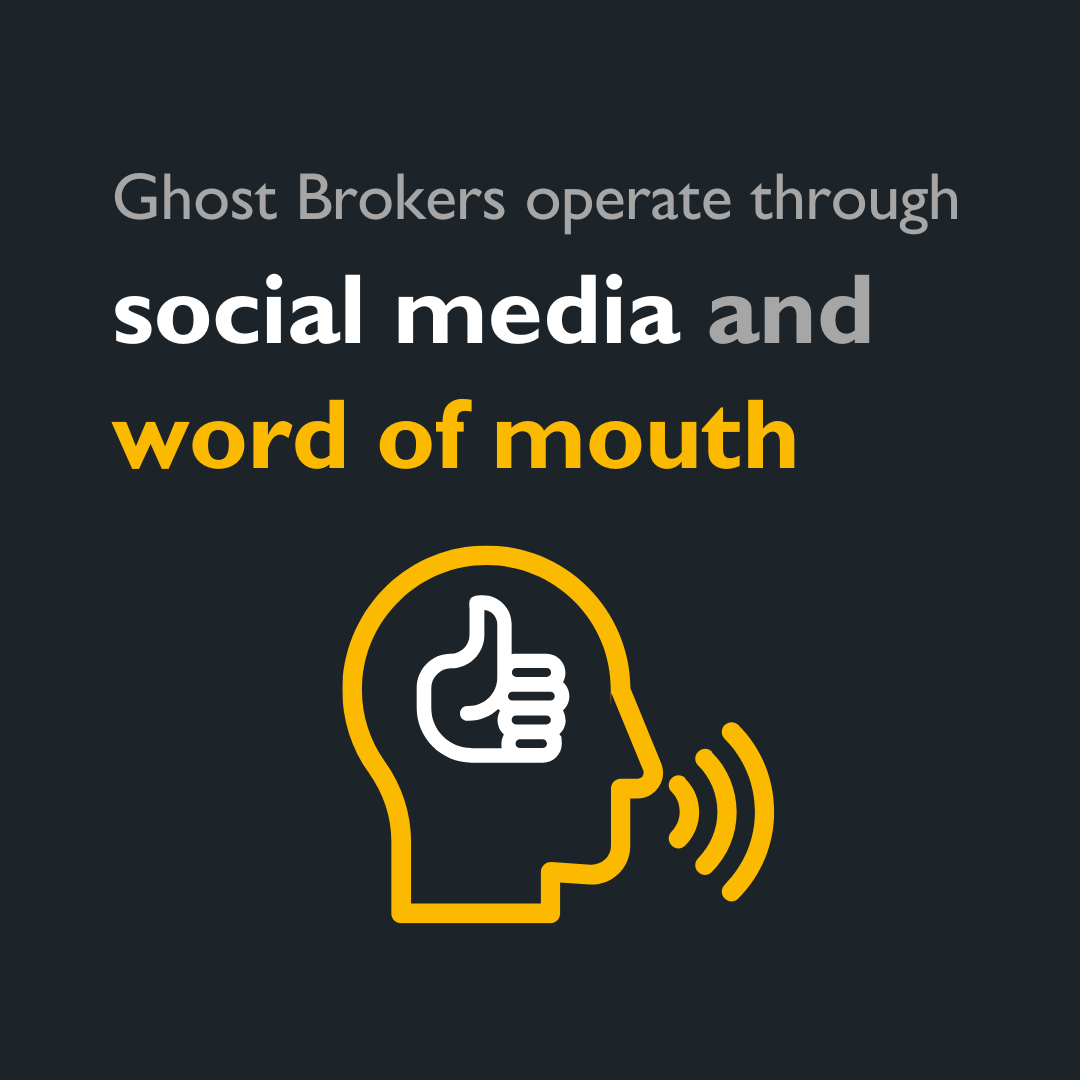 ghost brokers operate through social media and word of mouth