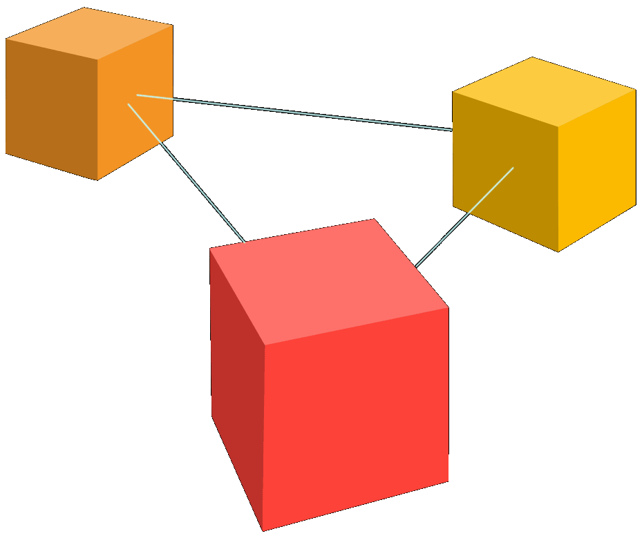 Connected cubes